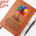 Father's Legacy Tree of Life Vegan Leather Journal | Dad Gift Notebook