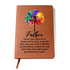 Father's Legacy Tree of Life Vegan Leather Journal | Dad Gift Notebook
