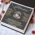 Granddaughter Love Knot Necklace | CZ Crystal | Feel My Love Keepsake Gift