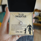 Daughter Interlocking Hearts Necklace | CZ Crystal | Strength & Love Gift
