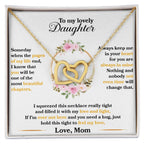 Daughter Love Knot Necklace | CZ Crystal | Feel My Love Keepsake Gift
