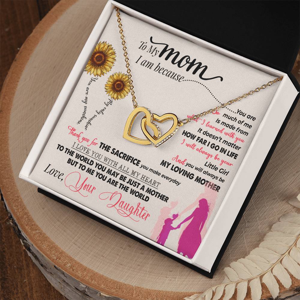 "Thank You for Everything" Necklace for Mom | CZ Crystal Keepsake Gift