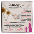 "Thank You for Everything" Necklace for Mom | CZ Crystal Keepsake Gift