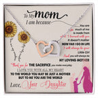 "Thank You for Everything" Necklace for Mom | CZ Crystal Keepsake Gift