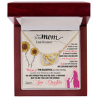 "Thank You for Everything" Necklace for Mom | CZ Crystal Keepsake Gift
