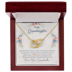 "I've Got Your Back" Necklace for Granddaughter | CZ Crystal Love Knot Gift