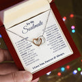 "Forever & Always" Necklace for Your Soulmate | CZ Crystal Interlocking Hearts Gift