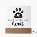 Pawprints in My Heart Keepsake Acrylic Plaque | Pet Memorial Gift