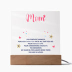 Forever Thankful Mom Keepsake Acrylic Plaque | Grateful Gift for Mother