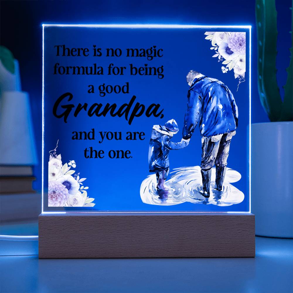 Grandpa Keepsake Acrylic Plaque | Square Design | Sentimental Gift for Grandfather