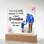 Grandpa Keepsake Acrylic Plaque | Square Design | Sentimental Gift for Grandfather