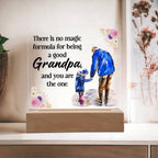 Grandpa Keepsake Acrylic Plaque | Square Design | Sentimental Gift for Grandfather