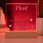 Forever Thankful Mom Keepsake Acrylic Plaque | Grateful Gift for Mother