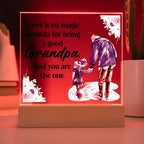 Grandpa Keepsake Acrylic Plaque | Square Design | Sentimental Gift for Grandfather
