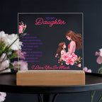 You Are My Best Friend Daughter Keepsake Acrylic Plaque | Gift from Mom