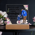 Grandpa Keepsake Acrylic Plaque | Square Design | Sentimental Gift for Grandfather