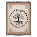Celtic Tree of Life Woven Blanket | 100% Cotton | Family Heritage Gift